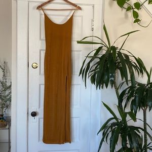 Lovers + Friends Velvet Maxi w/ High Slit